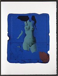 Paul Wunderlich: 'Small Family' (Torso sur une pierre bleue) 1972, Original Llithograph Mourlot - Prints