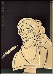 Valerio Adami: Philosopher, 1982 - Original Lithograph, Maeght