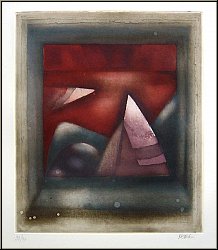 Michle Nedelec: The Nig (Le Soir) Color Etching BFK Rives, signed