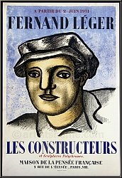 Fernand Leger: 'Les Constructeurs' 1951, Maison de la Pense, Original Lithograph | Mourlot Posters | Prints
