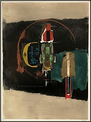 Johnny Friedlaender: Aquatint Etching 'A contretemps' (Music: 'Off-beat') 1980, signed - Rare Original Prints