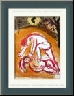 Marc Chagall: Cain and Abel, Original Lithograph Verve Bible by Mourlot, 1960 - fraternal hatred | Prints