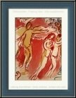Marc Chagall: Adam And Eve are banished from Paradise, Angels - Original Lithograph Verve Bible 1960 | Prints