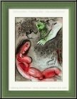 Marc Chagall: 'Eve incurs God's displeasure' Original Lithograph 1960, The Bible - Genuine Prints, Originals