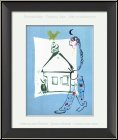 Marc Chagall: 'Our House In My Village' (La maison de mon village), Original Lithograph 1960 - Original Prints
