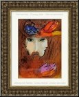 Marc Chagall: David and Bathsheba, Two Lovers, 1956, Original Lithograph Verve Bible - Limited edition prints