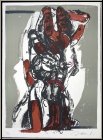 Rolf Szymanski: 'Black Sun Press' 1973, Lithograph signed, laid paper