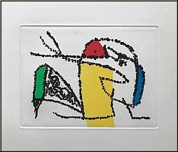 Joan Miro: 'Final Liberation Of The Cat's Tail', L'mancipation dfinitive de la queue du chat 1978, etchings