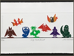 Jean Sariano: 'Early Birds Special' Early Risers 1979, Limited Edition Etching, signed - Rare Original Prints