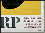 Jean (Hans) Arp: 'Collages 1912 - 1955' Berggruen & Cie., Lithography by Mourlot - Original Exhibition Poster