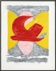 Georges Braque: Red Bird, Descente aux enfers 1961 Original Lithograph