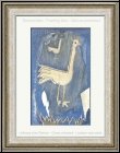 Georges Braque: Lithograph Pair of Wading Birds 'Deux paons' 1952, Frontispiece for Verve, Pair of Peacocks