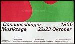 Jean (Hans) Arp: Poster Donaueschinger Musiktage 1966, Original Lithograph | Posters Erker Press | Prints
