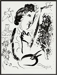 Marc Chagall: In Front Of The Picture, Original Lithograph 1963