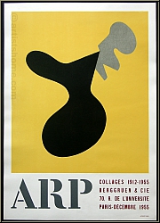 Jean (Hans) Arp: 'Collages 1912 - 1955' Berggruen & Cie., Lithograph 'Presque vase et fleur' Original Poster