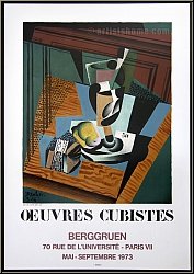 Juan Gris: Oeuvres Cubistes, Berggruen 1973, Mourlot, Lithograph
