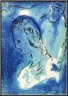 Marc Chagall: Abraham and Sarah, 1956, The Bible, Original Lithograph