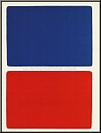 Ellsworth Kelly: Rectangles Blue over Red, 1966, Original Lithograph
