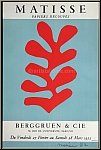 Henri Matisse: Poster Berggruen & Cie 1953, Papiers dcoups, Mourlot